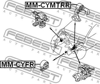 Febest MM-CYMTRR - Piekare, Dzinējs ps1.lv