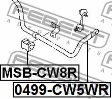 Febest MSB-CW8R - Bukse, Stabilizators ps1.lv