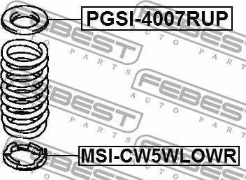 Febest PGSI-4007RUP - Atsperes atbalstplāksne ps1.lv