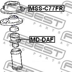 Febest MSS-C77FR - Amortizatora statnes balsts ps1.lv