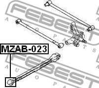 Febest MZAB-023 - Piekare, Šķērssvira ps1.lv