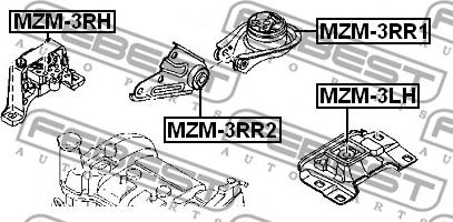 Febest MZM-3RR2 - Piekare, Dzinējs ps1.lv