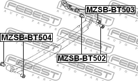 Febest MZSB-BT504 - Bukse, Lāgu atspere ps1.lv