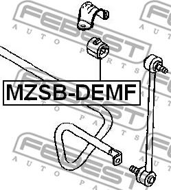 Febest MZSB-DEMF - Bukse, Stabilizators ps1.lv