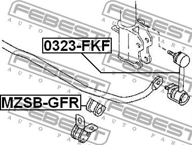 Febest MZSB-GFR - Bukse, Stabilizators ps1.lv