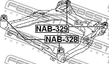 Febest NAB-329 - Piekare, Tilta sija ps1.lv