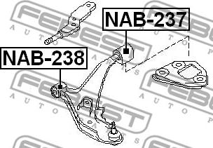 Febest NAB-238 - Piekare, Šķērssvira ps1.lv