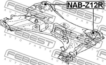 Febest NAB-Z12R - Piekare, Tilta sija ps1.lv