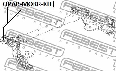 Febest OPAB-MOKR-KIT - Remkomplekts, Tilta sija ps1.lv