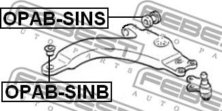 Febest OPAB-SINS - Piekare, Šķērssvira ps1.lv