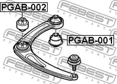 Febest PGAB-001 - Piekare, Šķērssvira ps1.lv