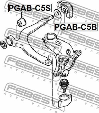 Febest PGAB-C5B - Piekare, Šķērssvira ps1.lv