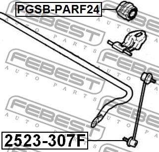 Febest PGSB-PARF24 - Bukse, Stabilizators ps1.lv