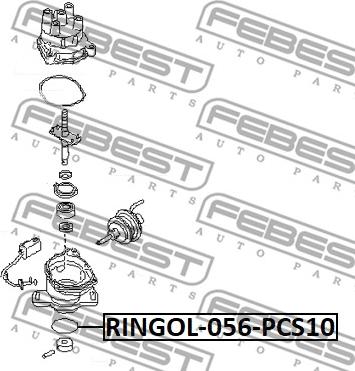 Febest RINGOL-056-PCS10 - Blīve, Termostata korpuss ps1.lv