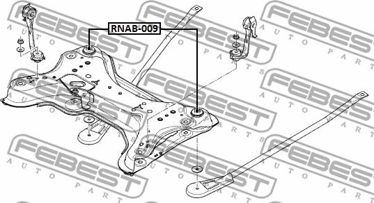 Febest RNAB-009 - Piekare, Tilta sija ps1.lv