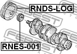 Febest RNES-001 - Zobrats, Kloķvārpsta ps1.lv