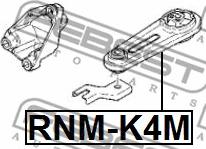 Febest RNM-K4M - Piekare, Dzinējs ps1.lv