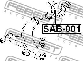 Febest SAB-001 - Piekare, Šķērssvira ps1.lv