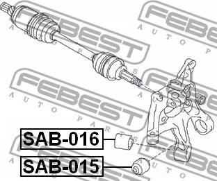 Febest SAB-016 - Piekare, Šķērssvira ps1.lv