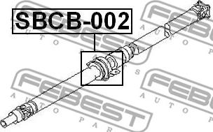 Febest SBCB-002 - Piekare, Kardānvārpsta ps1.lv