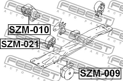 Febest SZM-021 - Piekare, Dzinējs ps1.lv