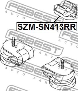 Febest SZM-SN413RR - Piekare, Dzinējs ps1.lv