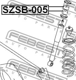 Febest SZSB-005 - Bukse, amortizators ps1.lv