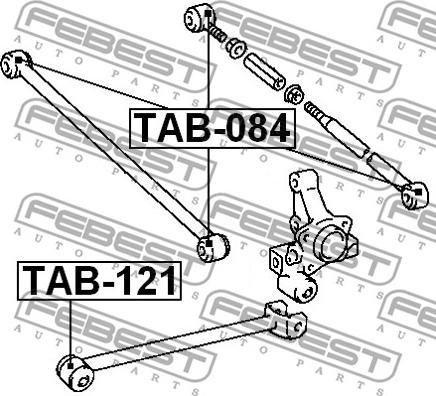 Febest TAB-084 - Piekare, Šķērssvira ps1.lv