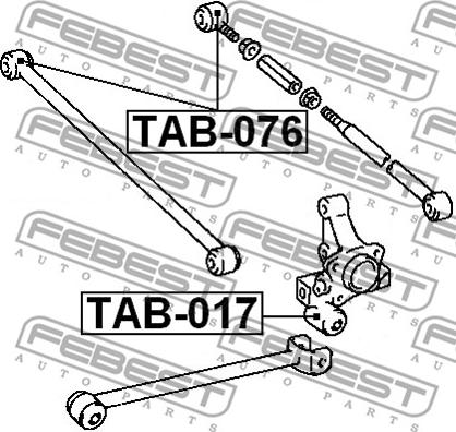 Febest TAB-076 - Piekare, Šķērssvira ps1.lv