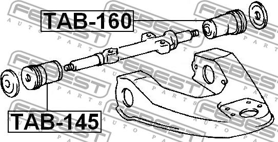 Febest TAB-160 - Piekare, Šķērssvira ps1.lv