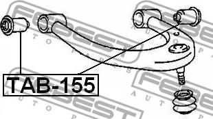 Febest TAB-155 - Piekare, Šķērssvira ps1.lv