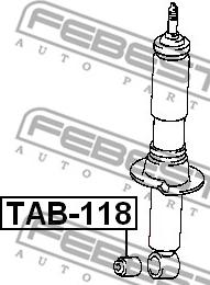 Febest TAB-118 - Bukse, amortizators ps1.lv