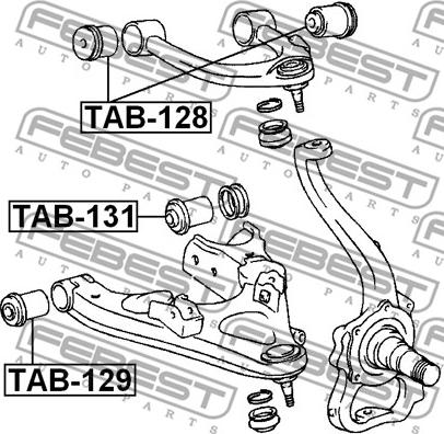 Febest TAB-128 - Piekare, Šķērssvira ps1.lv