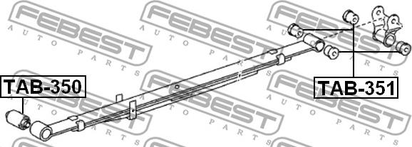 Febest TAB-350 - Bukse, Lāgu atspere ps1.lv