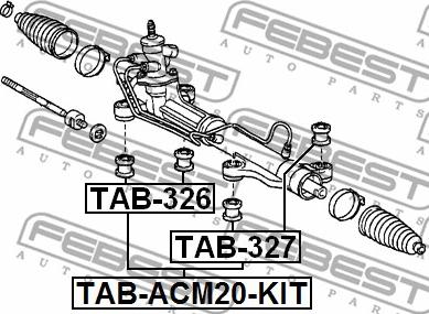 Febest TAB-ACM20-KIT - Piekare, Stūres iekārta ps1.lv