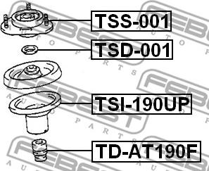 Febest TD-AT190F - Gājiena ierobežotājs, Atsperojums ps1.lv