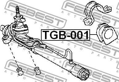 Febest TGB-001 - Piekare, Stūres iekārta ps1.lv