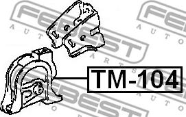 Febest TM-104 - Piekare, Dzinējs ps1.lv