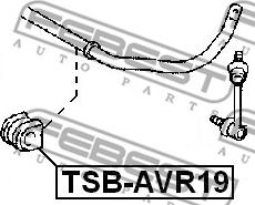 Febest TSB-AVR19 - Bukse, Stabilizators ps1.lv