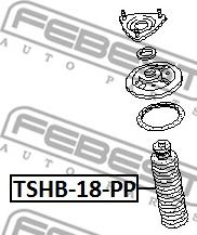 Febest TSHB-18-PP - Putekļu aizsargkomplekts, Amortizators ps1.lv