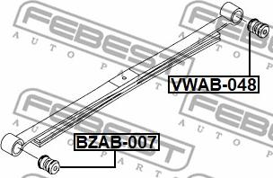 Febest VWAB-048 - Bukse, Lāgu atspere ps1.lv