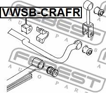 Febest VWSB-CRAFR - Bukse, Stabilizators ps1.lv