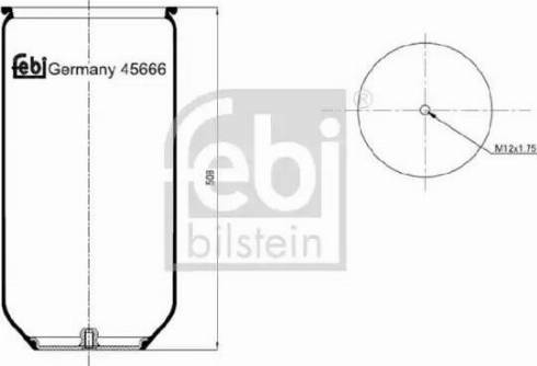 Febi Bilstein 45666 - Pneimoatsperes spilvens, Pneimopiekare ps1.lv