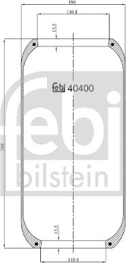 Febi Bilstein 40400 - Pneimoatsperes spilvens, Pneimopiekare ps1.lv