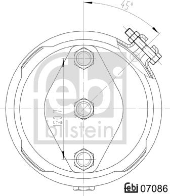 Febi Bilstein 07086 - Bremžu pneimokamera ps1.lv