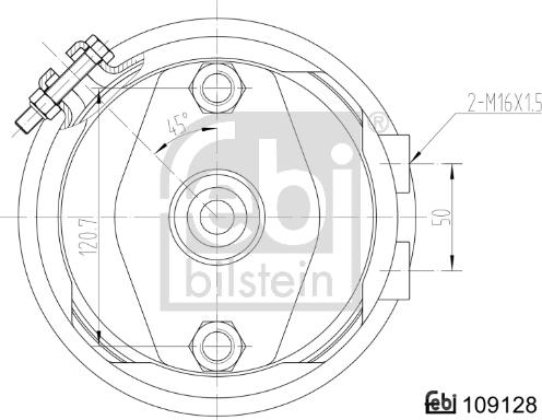 Febi Bilstein 109128 - Bremžu pneimokamera ps1.lv
