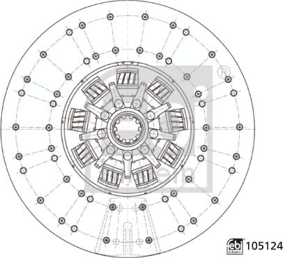 Febi Bilstein 105124 - Sajūga disks ps1.lv