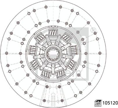 Febi Bilstein 105120 - Sajūga disks ps1.lv