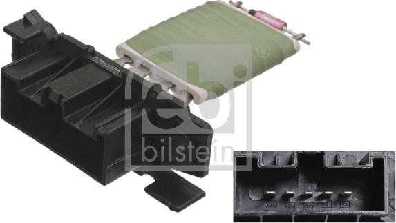 Febi Bilstein 100043 - Rezistors, Salona ventilators ps1.lv