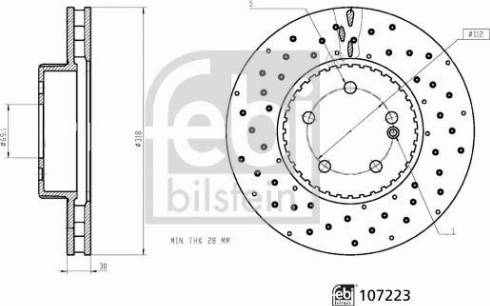 Febi Bilstein 107223 - Bremžu diski ps1.lv